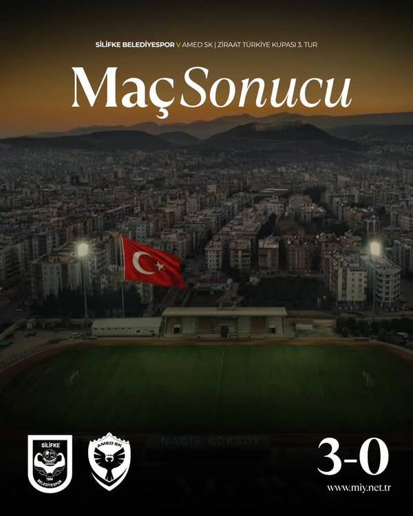 miyhaber1925's tweet image. Maç Sonucu |
Silifkesporumuz 3-0 Amedspor 
Türkiye Kupasında temsilcimiz bir üst tıra yükseldi.