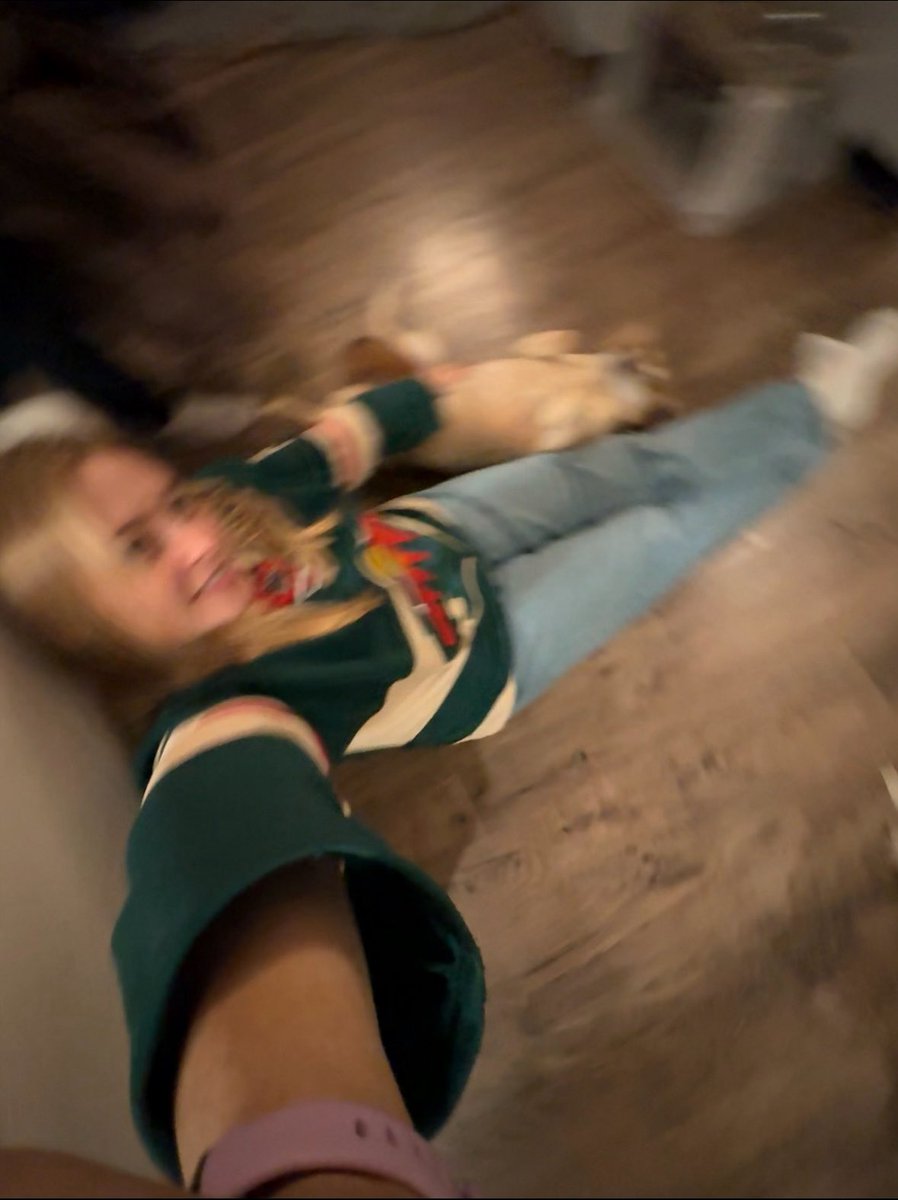 my maybe slightly tipsy selfie last night with oomfs dog really captured exactly how i felt in that moment tbh