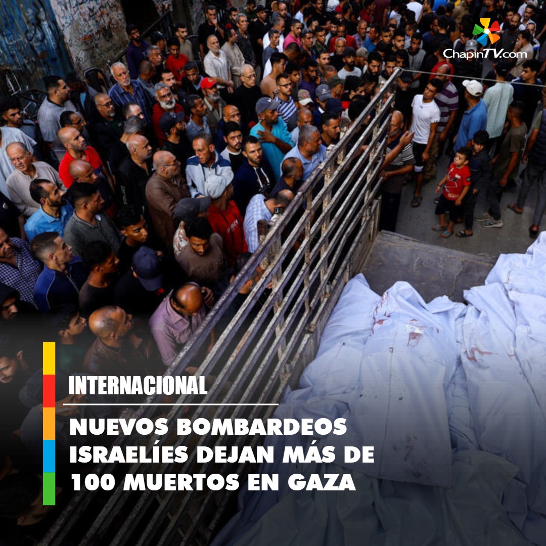 chapintv_'s tweet image. 💥 Horror en #Gaza: más de 100 muertos tras nuevos #bombardeos israelíes ➡ bit.ly/3X2DxFo