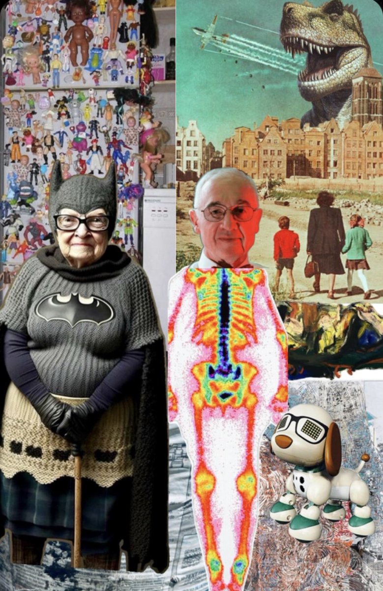 grageArtgallery's tweet image. Title: Nuclear Family/ 2025/ digital collage #collage #artcommunity #ArtOfTheDay #collage