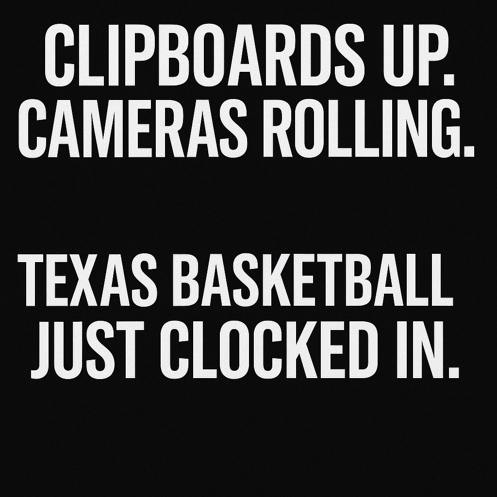 KevinOneEye's tweet image. First official day of practice in Texas.
The sound of sneakers, whistles, and dreams starting to echo again.
Let’s go. 🏀
#TexasHoops #EyesInTheGym #ItAintForEverybody @CoachW40 @cori0p