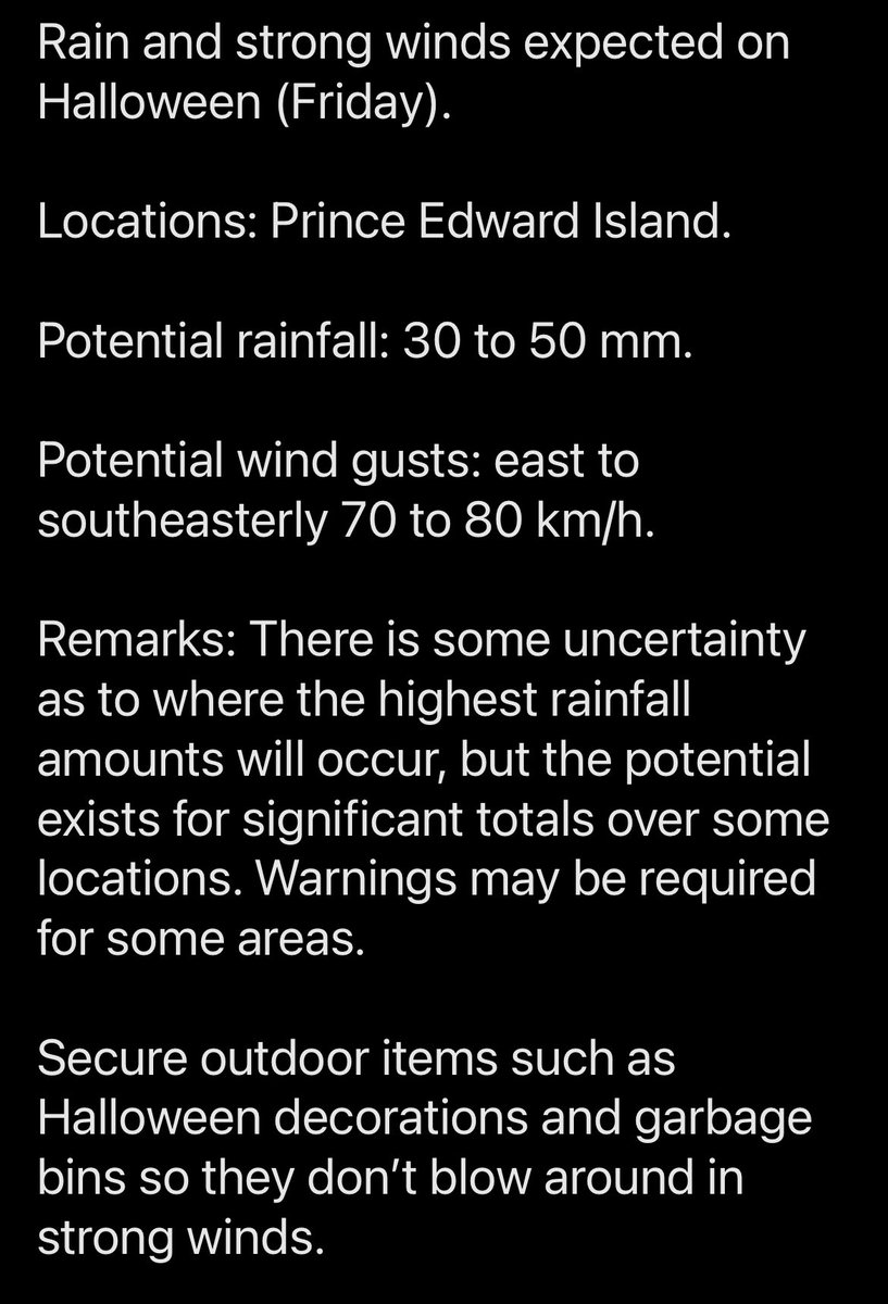 LouiseMartinCBC's tweet image. Not ideal for Halloween! #pei