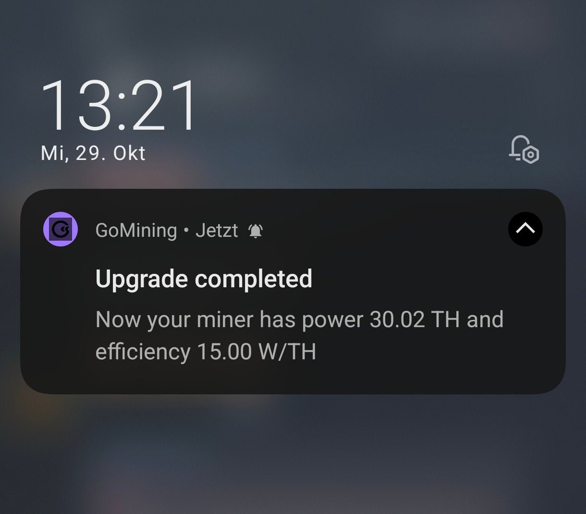 cryptical94's tweet photo. New day, new hashpower
keep mining, keep growing! 🚀 #CryptoLife #HashrateUp #GoMining https://t.co/TiLJaaiQpC