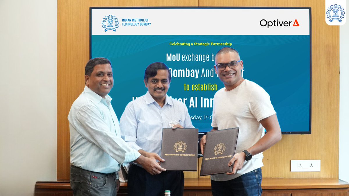 DeanACRIITB's tweet photo. @iitbombay & @OptiverGlobal have partnered to establish the IITB Optiver AI Innovation Lab in
financial services — driving research in derivatives, option pricing, liquidity patterns, algorithmic
trading & reinforcement learning in finance.
#IITBombay #CSRPartnership #Optive https://t.co/088UKx3O30
