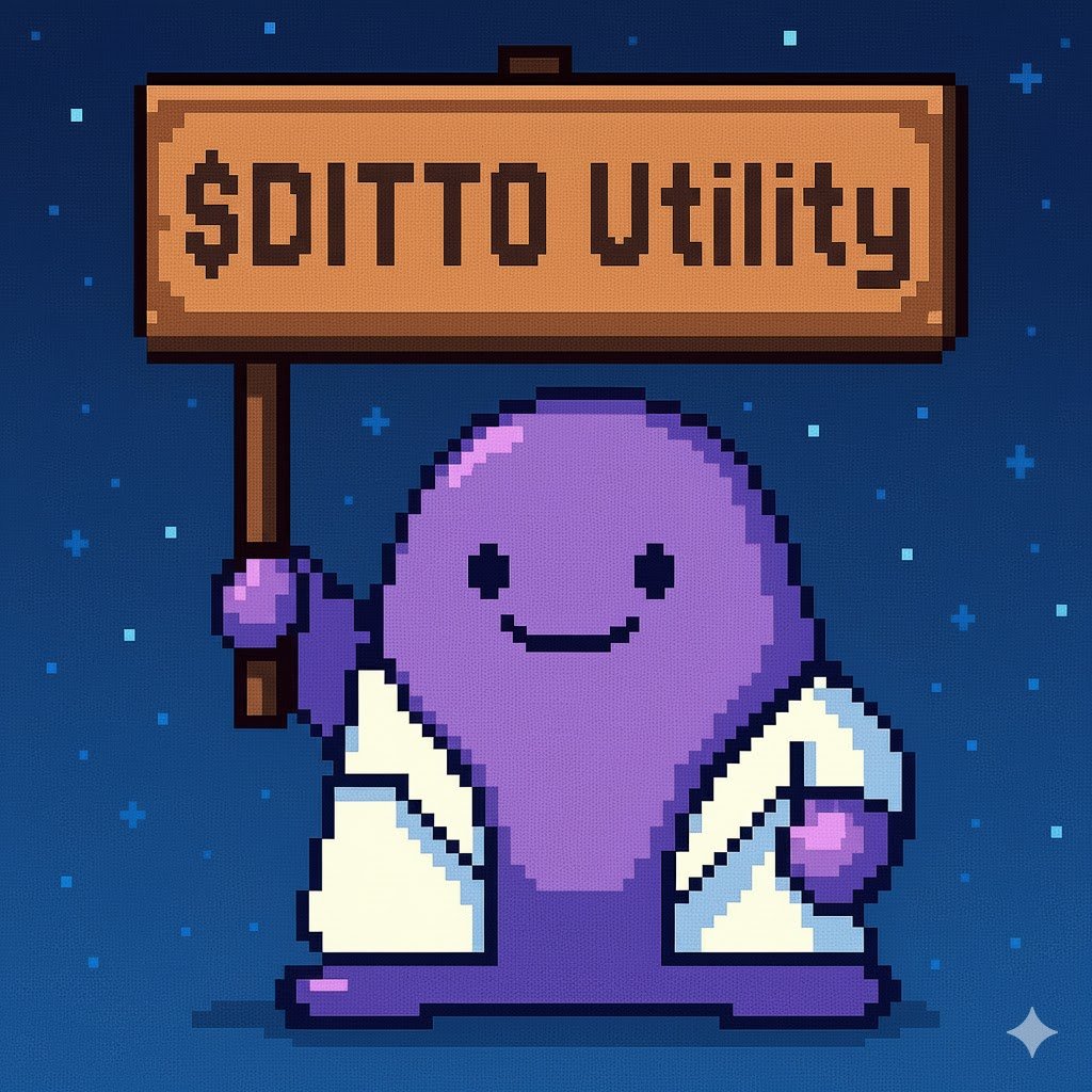 kalkun77's tweet photo. What can you do with $DITTO?
$DITTO isn’t just a token , it’s the core of the Dittoverse.

• Governance
Allows holders to vote and shape the future of Ditto Labs.
• Staking
Enables users to earn rewards while supporting the network.
• GameFi Utility
Used for in-game activities such as Gacha, upgrades, and on-chain missions.
• Community Rewards
Distributed to early and active participants as an incentive.

Every $DITTO counts it’s what keeps the Dittoverse alive.