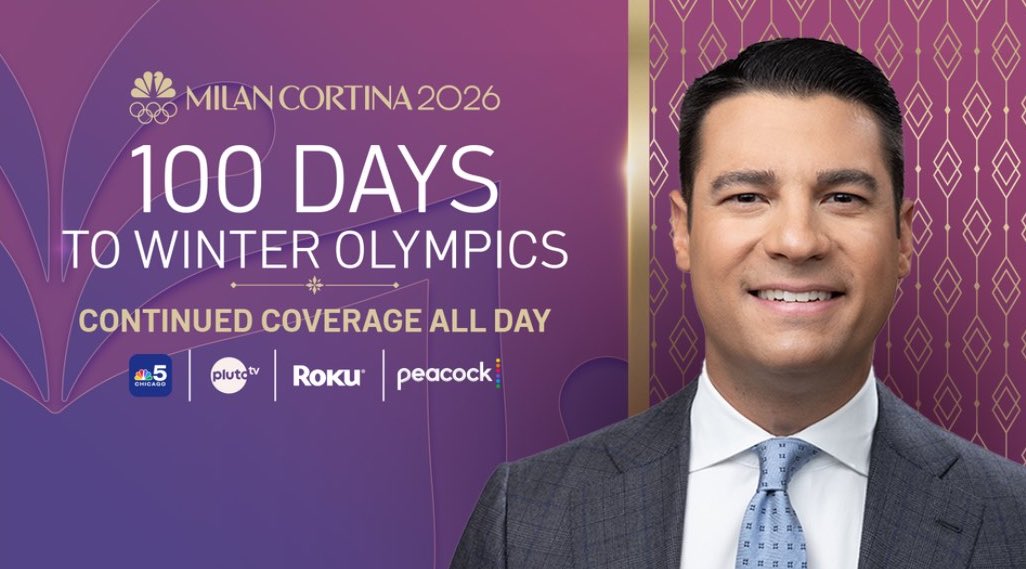 Here we go! We are 100 days from the Opening Ceremonies of <a href="/milanocortina26/">Milano Cortina 2026</a>. I’ll be in every <a href="/nbcchicago/">NBC Chicago</a> newscast live from 6am-6pm getting us ready for what we’ll see next year in Italy.