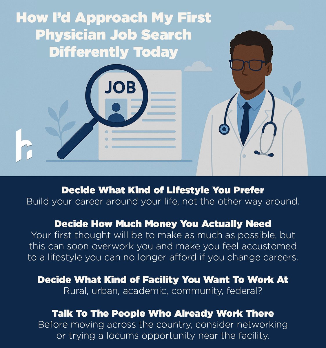 Starting your career after residency is exciting—but also overwhelming. 15 years into practice later, here are a few things I would change about the way I approached my first physician job search.

hospitalrecruiting.com/blog/9536/how-…

#physician #doctor #careeradvice #firstjob