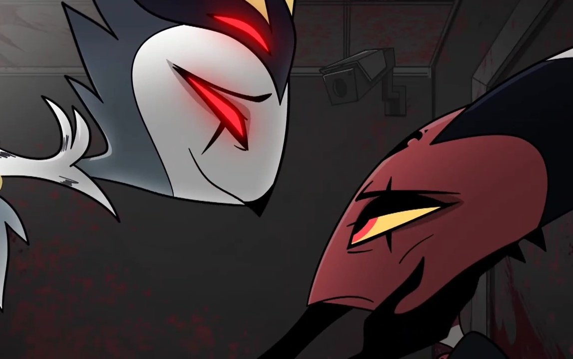 Giulimon17's tweet photo. They both like grabbing faces 😭😭

#HazbinHotel #HelluvaBoss https://t.co/VRBhxm4UKU