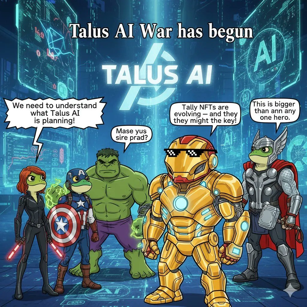 📢 Bugünün etkinliği: Talus AI War
Savaşa katılmak için kodu unutma 👉 war

Talus AI War code: war