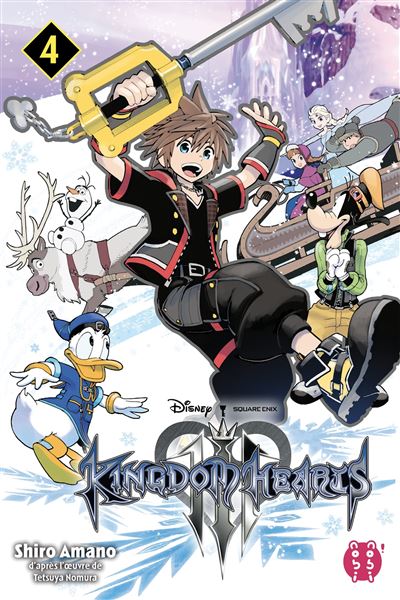 La version française du dernier tome (4) de l'adaptation manga de #KINGDOMHEARTS III sort aujourd'hui ! ❤️

Ne tardez pas trop pour vous procurer votre exemplaire avant une probable rupture de stock :)