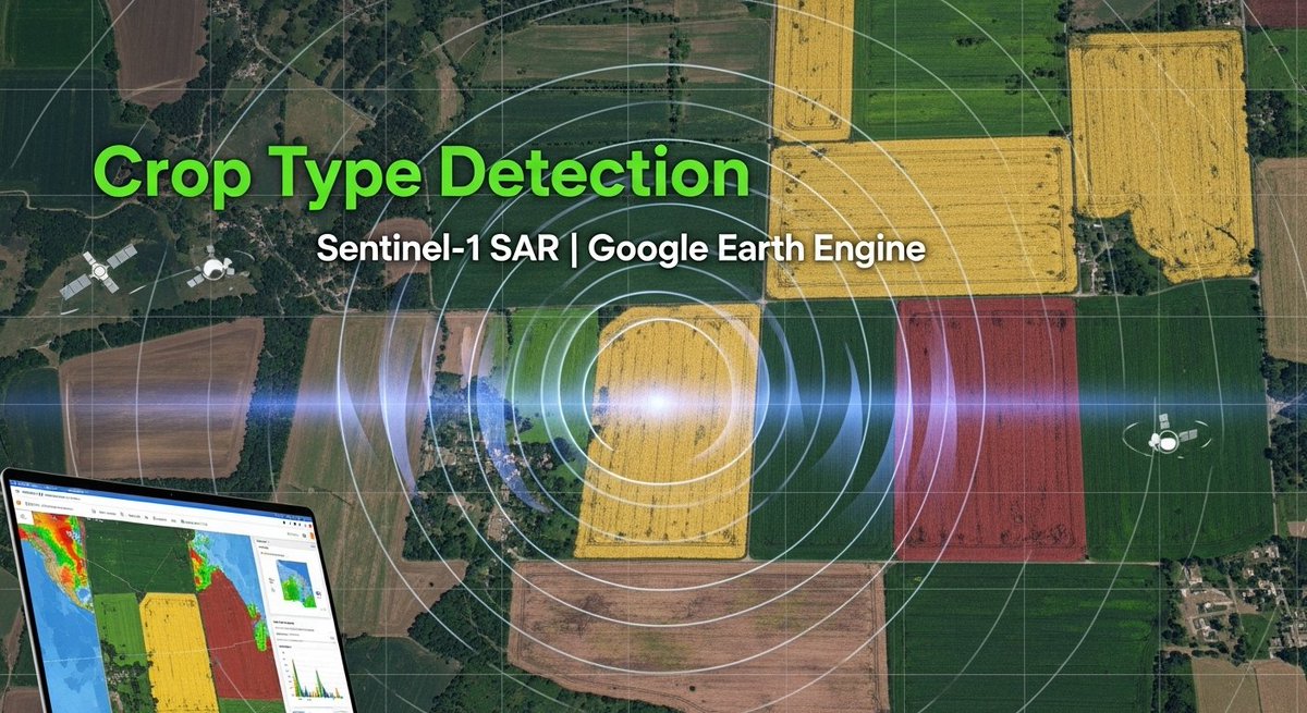 GISRSStudyHacks's tweet image. Tutorial about Crop Type Detection Using Sentinel-1 SAR Imagery in Google Earth Engine. 
Tutorial Link: youtu.be/b8P0d9GXsoQ?si…
Registration: studyhacksgeospatial.com/google-earth-e…
#GoogleEarthEngine #GEE #EarthEngine