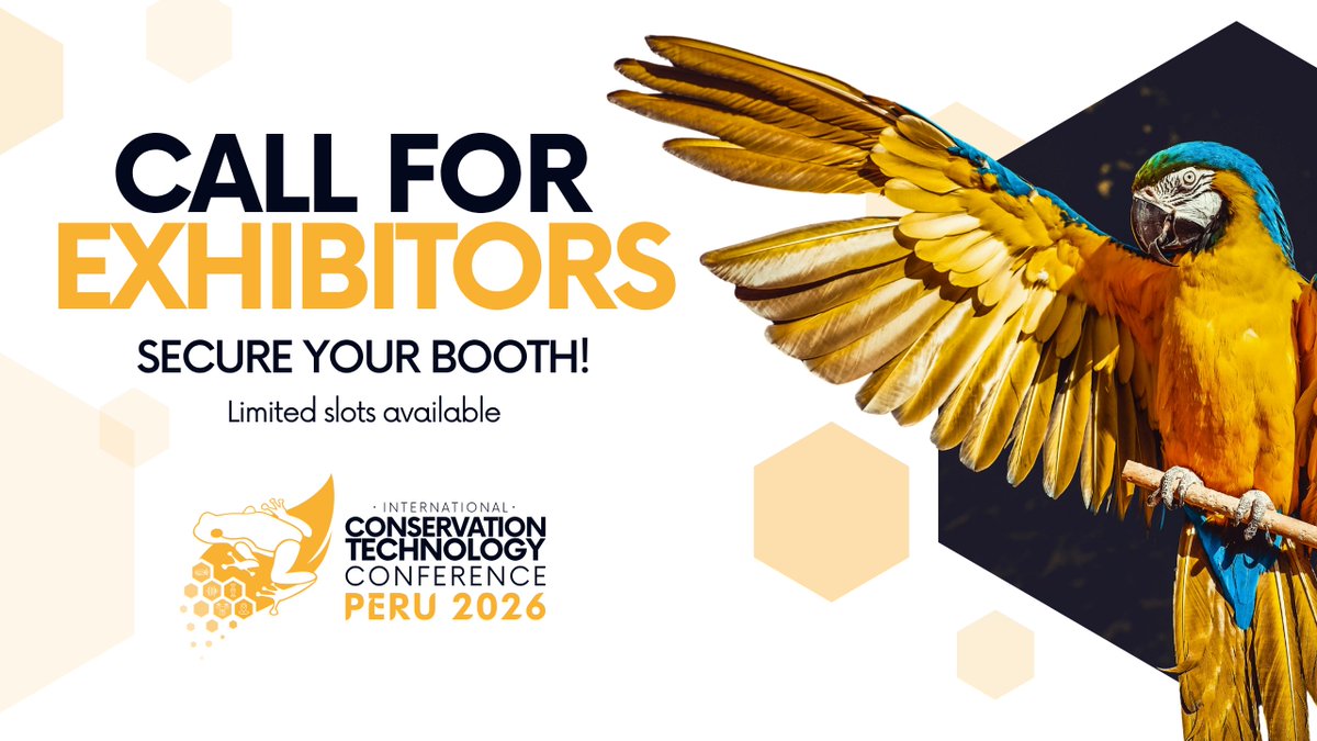 WILDLABSNET's tweet image. Want to showcase your work at the first International Conservation Technology Conference? Apply for an exhibitor booth by December 1!

Learn more about available options and how to secure a booth: exhibitors.ictc2026.com