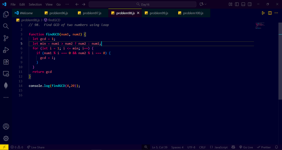 CoderAnand's tweet image. Day 39 of learning DSA ✅
Solved 5 miscellaneous problems today. Feeling more confident and excited to keep leveling up! 💪🔥
#DSA #CodingJourney #KeepCoding #ProblemSolving