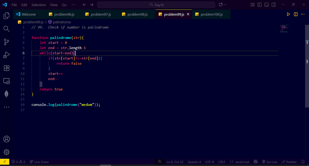 CoderAnand's tweet image. Day 39 of learning DSA ✅
Solved 5 miscellaneous problems today. Feeling more confident and excited to keep leveling up! 💪🔥
#DSA #CodingJourney #KeepCoding #ProblemSolving