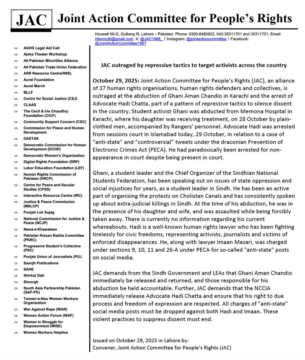 Joint Action Committee (JAC) tweet media