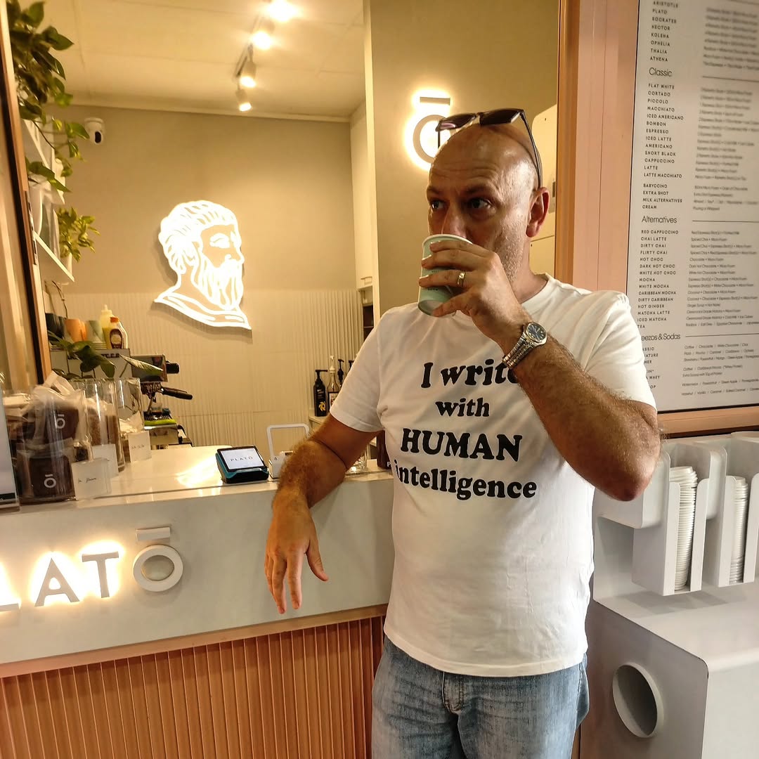 Birthday gift to self: a coffee.

I'm that easy.

Want to support my expensive coffee habit? Check out my latest book: amzn.to/4qDa0Qu

This shameless birthday post was brought to you by human intelligence.

#coffee #authorlife #writingcommunity #writer #humanintelligence