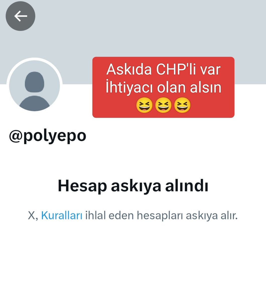 Askıda CHP'li var ihtiyacı olan alsın 😆😆😆
İthalat fazlalığıdır 

Deprem Sallandık #29ekim 
Zafer Bayramı Atatürk Fenerbahçe
