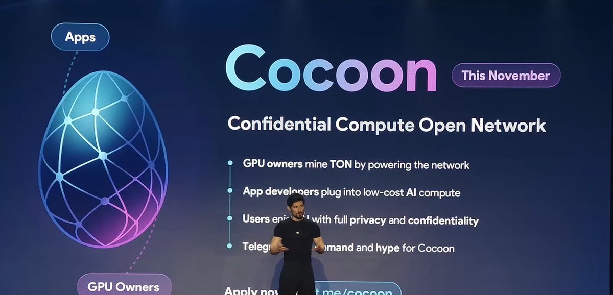 Telegram founder just announced “private, confidential, decentralized AI inference is coming to TON”

TAO (@Bittensor) has been doing this in production, at scale, for years now … but good job to promote the mission, Pavel @Durov! Rooting for the success of this even tho your