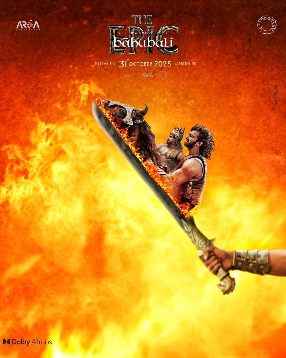Get Ready to Rise Of War❤‍🔥
#Prabhas #BaahubaliTheEpic 
#BaahubaliTheEpicOn31stOct 
<a href="/BaahubaliMovie/">Baahubali</a> <a href="/ssrajamouli/">rajamouli ss</a> 

Poster Design by <a href="/Chintu_Rebel_/">చింటూ గౌడ్</a> 📌
