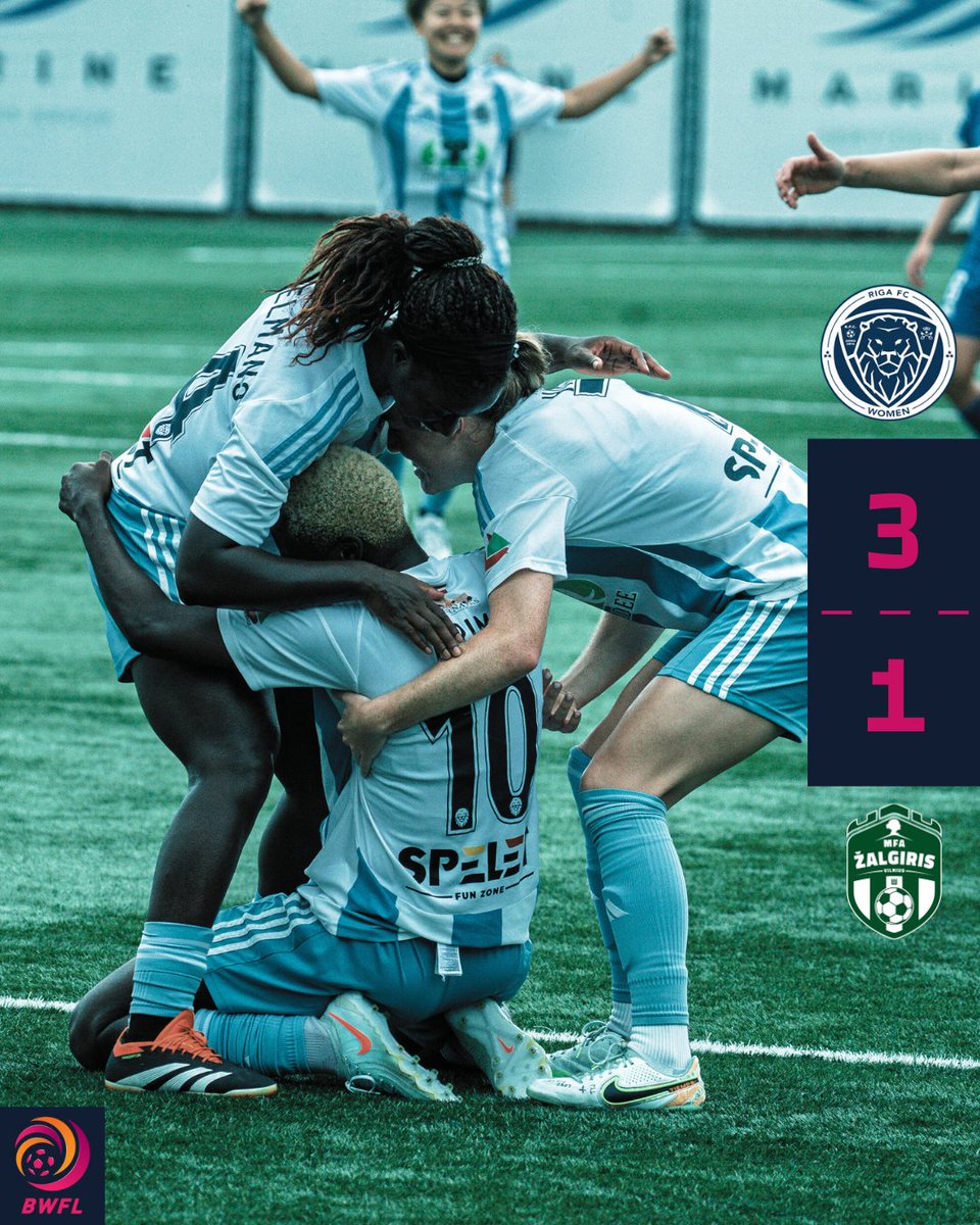 kajbumba's tweet photo. 3️⃣ vārti finālspēlē un Riga FC Women trešais čempionu tituls šosezon no trim! 🙌
#SieviešuFutbols #BWFL https://t.co/mS70ARV0oi
