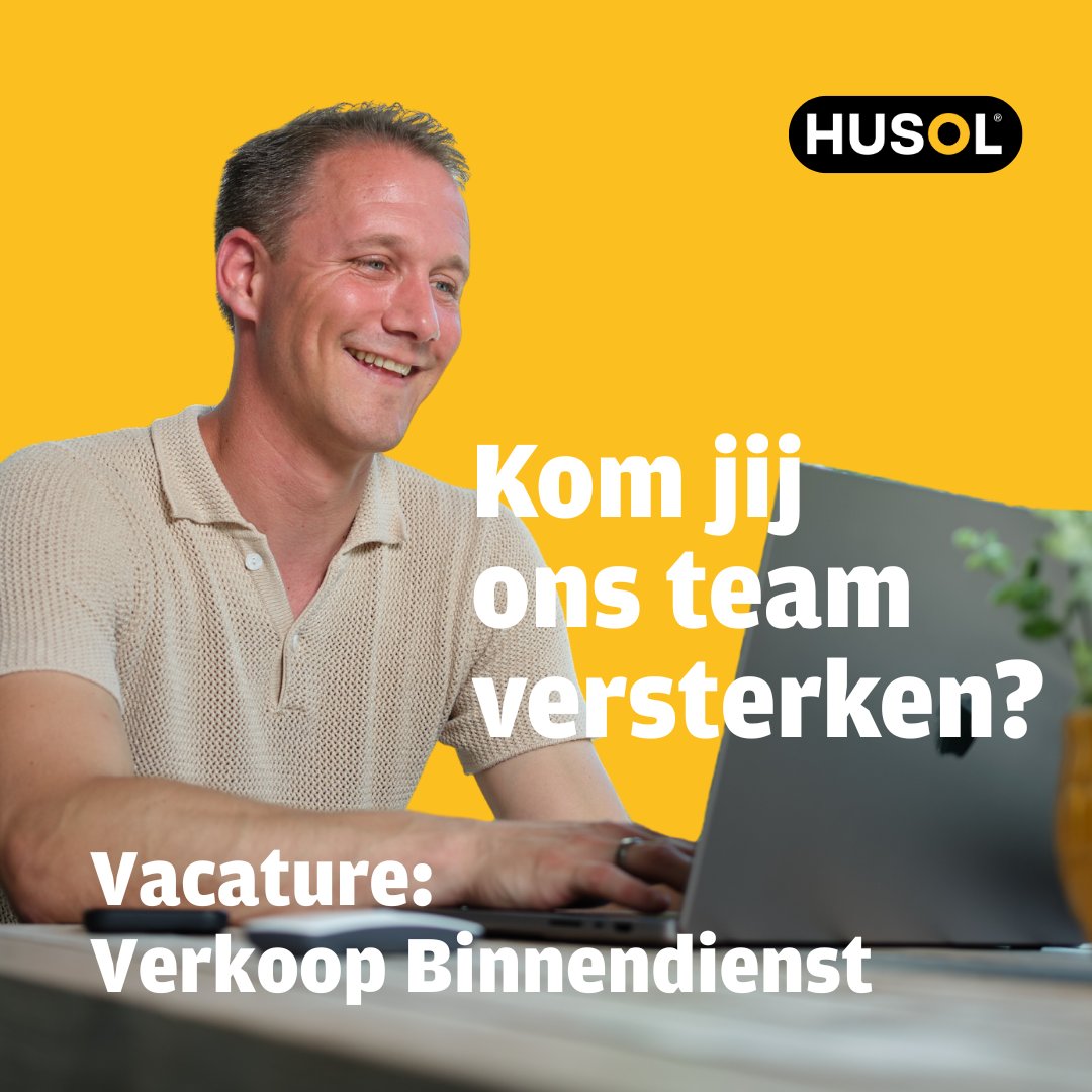 Word jij onze nieuwe collega Verkoop Binnendienst?🔆 

👉 Zin in een nieuwe uitdaging bij een groeiend, nuchter familiebedrijf met doorgroeimogelijkheden naar de buitendienst in de toekomst?

Lees meer en solliciteer via: lnkd.in/e2Ax-hMZ

#HusolZonwering #Vacature