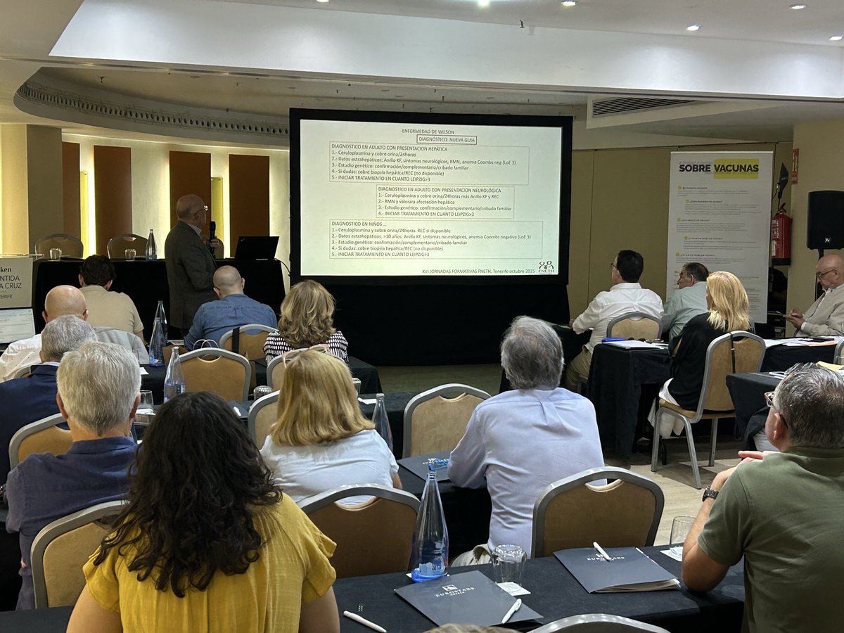 ‼️ Abordamos la enfermedad de Wilson de la mano del Dr. Luis García, Servicio de digestivo, unidad de investigación complejo hospitalario insular

👉 “No tenemos pacientes para saber cuál es la situación del cobre en el seguimiento del paciente”

#Wilson