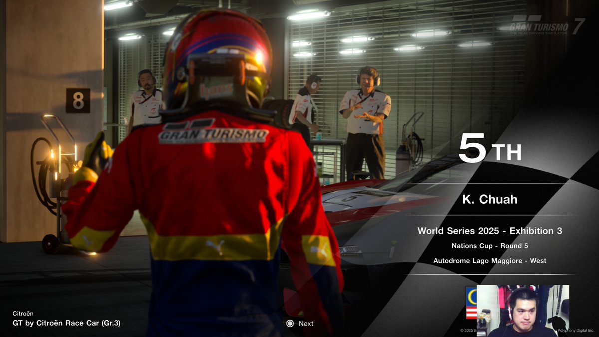 CSLKevin's tweet image. GTWS Nations Cup Exhibition S3 Round 5
P5 &amp;gt;&amp;gt; P5 (164 pts)

My first race for GTWS in over 6 months, got a very good qualifying time, stuck to the strategy and even had a good battle with @nozomine-san for 4th.

#GT7