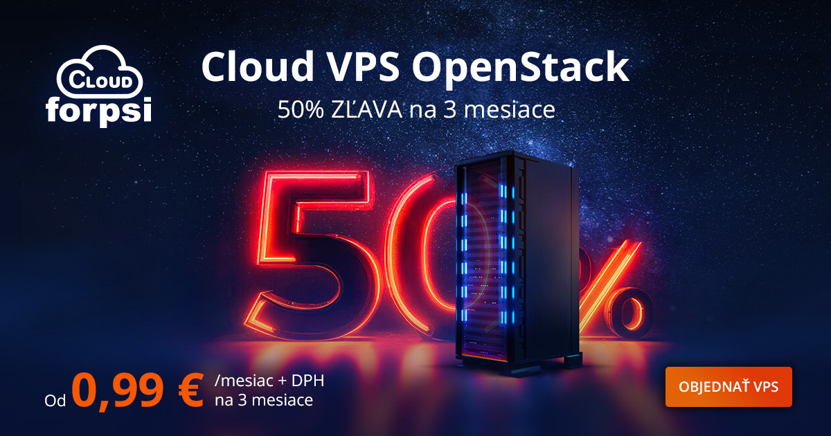 forpsi_sk's tweet photo. Výkon, spoľahlivosť a plná kontrola nad vašim serverom.
Vyskúšajte VPS od FORPSI Cloud s hypervízorom OpenStack a získajte 50% zľavu na prvé 3 mesiace prevádzky.

🔗 https://t.co/mr7tsQ3p5R https://t.co/7D7rqTKzjC