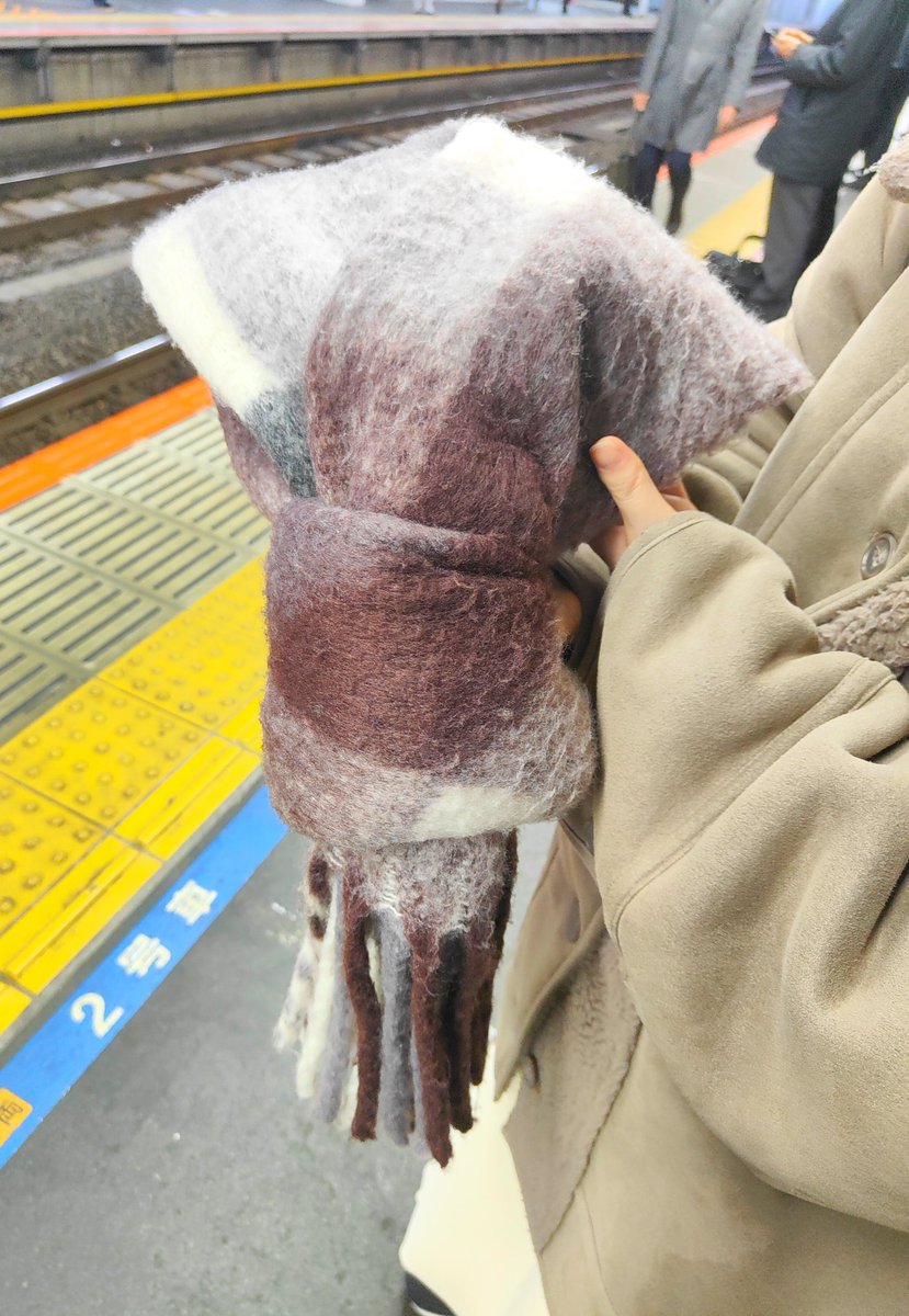 tuna_suma's tweet image. 人のマフラーで勝手にイカを作ります🦑
#海族のお宝2025ex