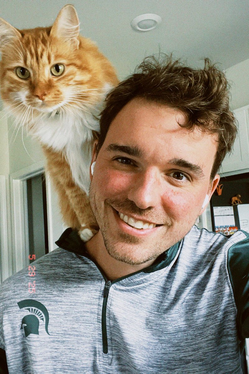 Birthday Day + National Cat Day, but he’s basically a dog so idk if it counts.