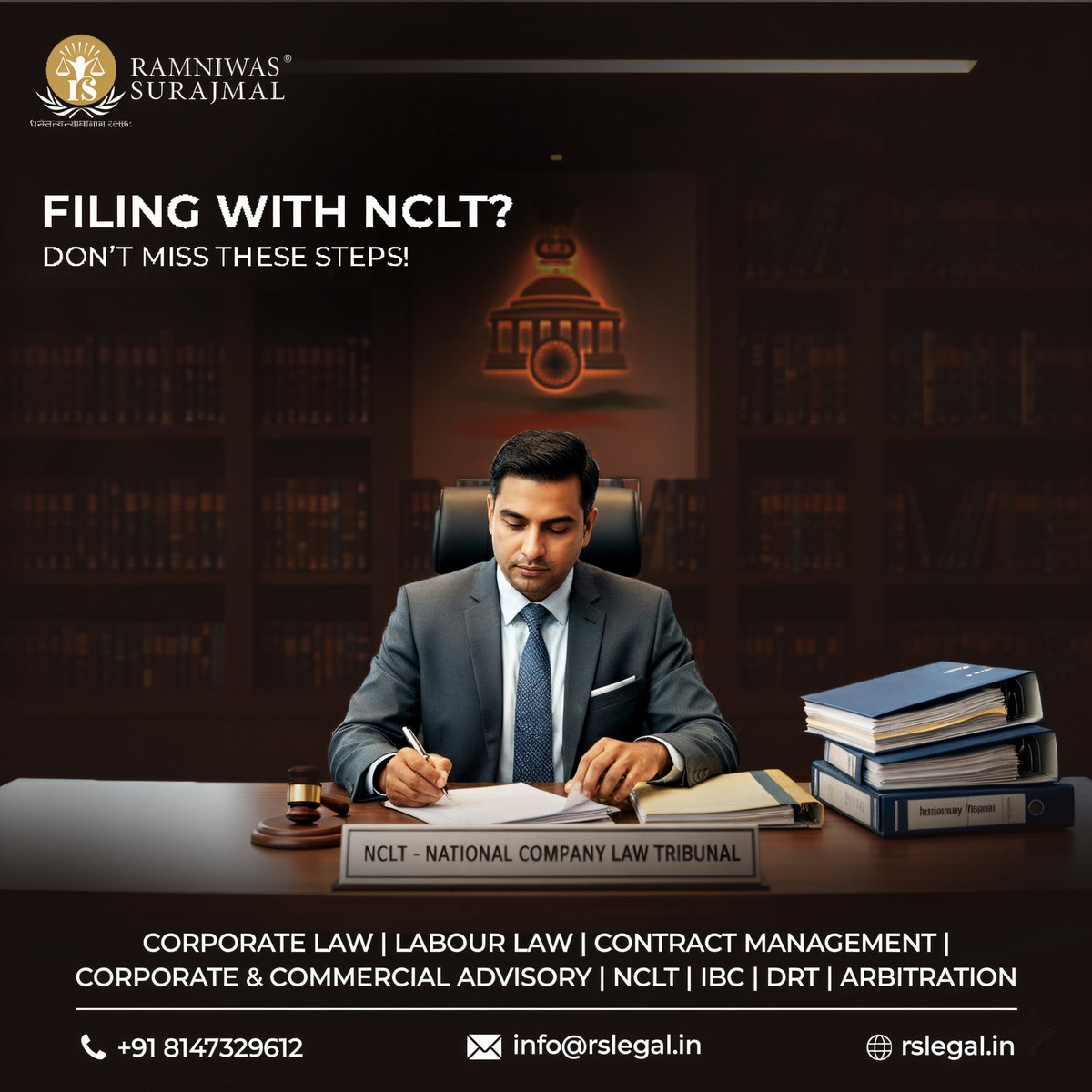 RSurajmal's tweet photo. Legal filings can be tricky — one wrong document and your case hits pause!
Let us make it simpler with our full guide.
🔗 https://t.co/ObSDR9GhTi #NCLT #LegalIndia #Insolvency #CompanyLaw #LegalSteps #RSLegal #CorporateLaw #FilingTips #LegalAwareness https://t.co/K7jhYDpl3R