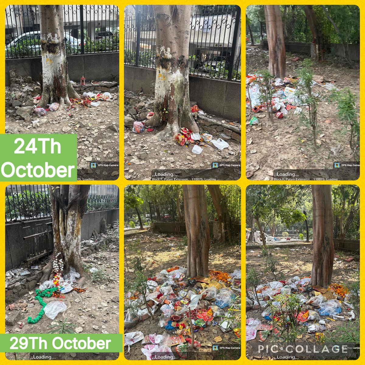 ⁦<a href="/LtGovDelhi/">LG Delhi</a>⁩ ⁦<a href="/gupta_rekha/">Rekha Gupta</a>⁩ ⁦<a href="/MCD_Delhi/">Municipal Corporation of Delhi</a>  location sector-6 Dwarka Next to Som Apartment near DDA plaza park how shameless civic agencies goes now monitoring by dignitaries religious trash dumped no removal done is this swach  Bharat mission? Tax payers are fooled