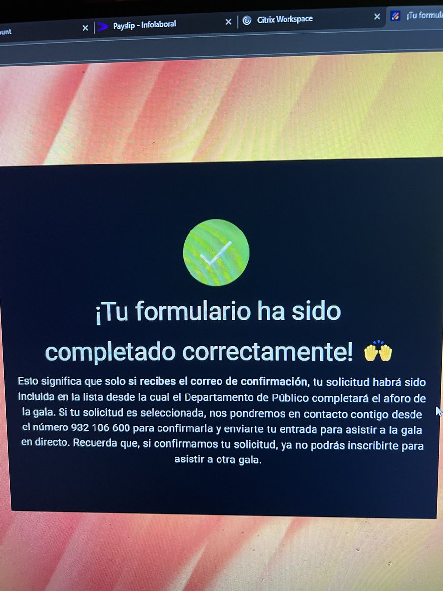 Marcelo131296's tweet photo. @GestPublico Buenas, logré finalizar el formulario, pero no me llegó ningun correo. Es normal? Mi nombre es Marcelo Garcia Solari. Gracias de antemano. https://t.co/iibbVo1GGp