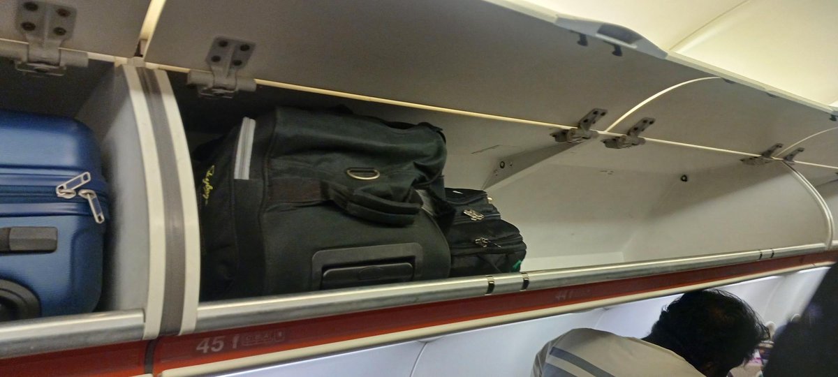 SatyajitChatter's tweet photo. @AirAsia – Why the hassle? It’s the same aircraft carrying both check-in and hand baggage. My total weight was within the 37 kg allowance.
Staff could’ve easily taken the “oversized” bag as check-in baggage instead of making it an issue.
#Airsewa #DGCAIndia https://t.co/tuKpzS0BwH