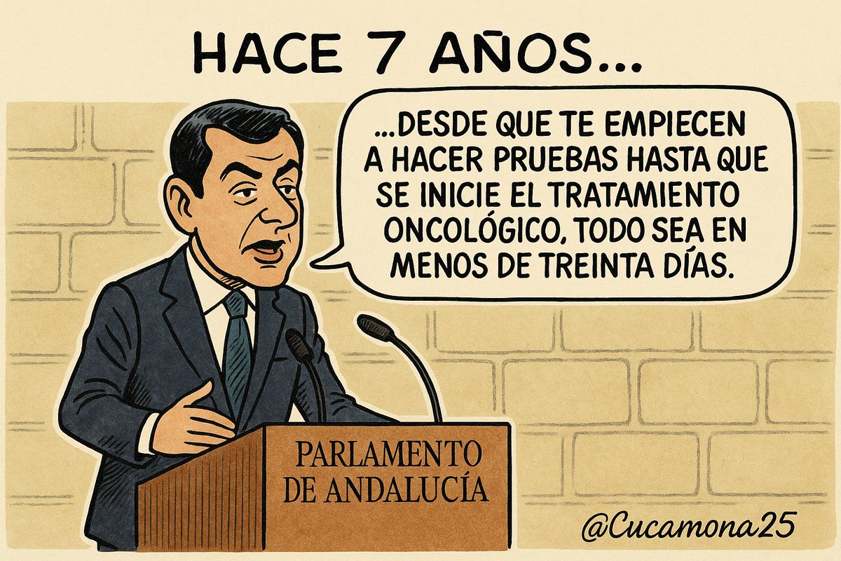 🗣️ ¡Maldita hemeroteca🗞️
<a href="/JuanMa_Moreno/">Juanma Moreno</a> #juanmamoreno #promesas #falacia #cancer #cacerdemana #carcinoma #sanidad #sanidadpublica