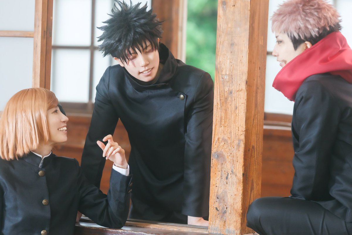 【Cosplay：呪術廻戦】

学び、成長し　
これからを生きていく

虎杖…さらしな(<a href="/sarashina_yuko/">さらしな</a>)
釘崎…あおい(<a href="/morishaki_aoi/">あおい</a>)
伏黒…さこめ
photo…ユキさん(<a href="/meeenaaameee/">美南ユキ</a>)
#コスナビ