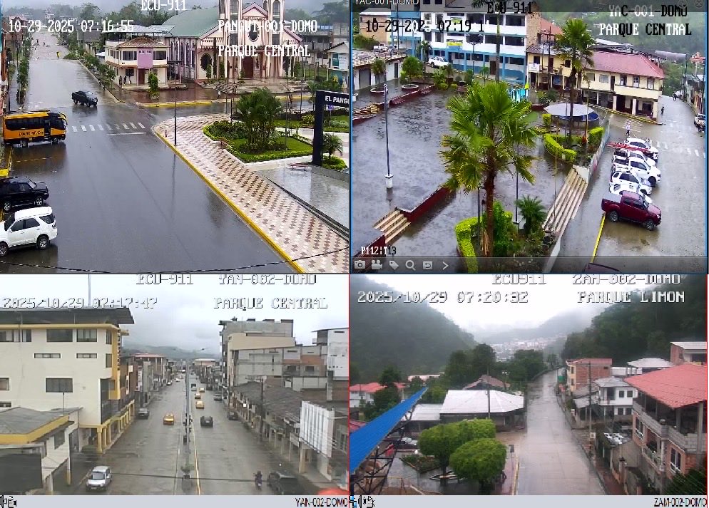 ECU911Machala1's tweet photo. 🌧️ #Loja | #ZamoraChinchipe
Mediante el sistema de #VideovigilanciaECU911 se observa presencia de lluvias en varios cantones de ambas provincias.

☔ Loja: Loja, El Cisne, Catamayo, Saraguro, Quilanga y Gonzanamá.
☔ Zamora Chinchipe: Zamora, Palanda, Yacuambi, Yantzaza y El Pangui.

🔎 Según el monitoreo, no se evidencia acumulación de agua ni afectaciones a viviendas.

#ECU911BrindaSeguridadIntegral