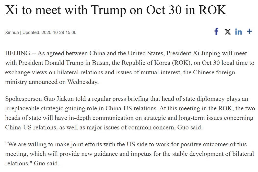 KoivuTuuli's tweet photo. Nyt vihdoin Kiinankin media kertoo Trump-Xi tapaamisesta huomenna eli tapaaminen näyttää hyvin todennäköiseltä ja varmasti sieltä joku sopimuskin saadaan! https://t.co/mGod0HvC2X