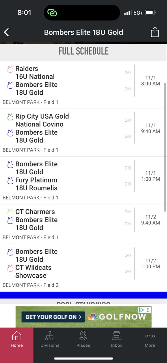 emma_regine's tweet photo. Here’s our schedule for this weekend at our very own Elite Showcase‼️
@BombersElite @carlosrodas77 https://t.co/8YVl8RyJvt