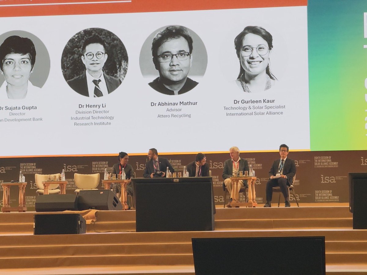 Speaking at the 8th Assembly of the International Solar Alliance (ISA) on Oct 28 in New Delhi, Mr. Henry Yi-Heng Li, Director General of the Industrial Technology Research Institute (ITRI) of Taiwan, Mr. Li highlighted Taiwan’s innovative progress in solar photovoltaic (PV)