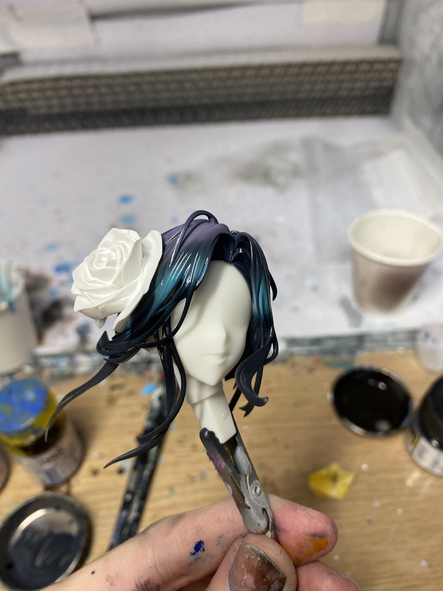 髪の毛も少し進めました
まあそれっぽい感じにはなったと思います