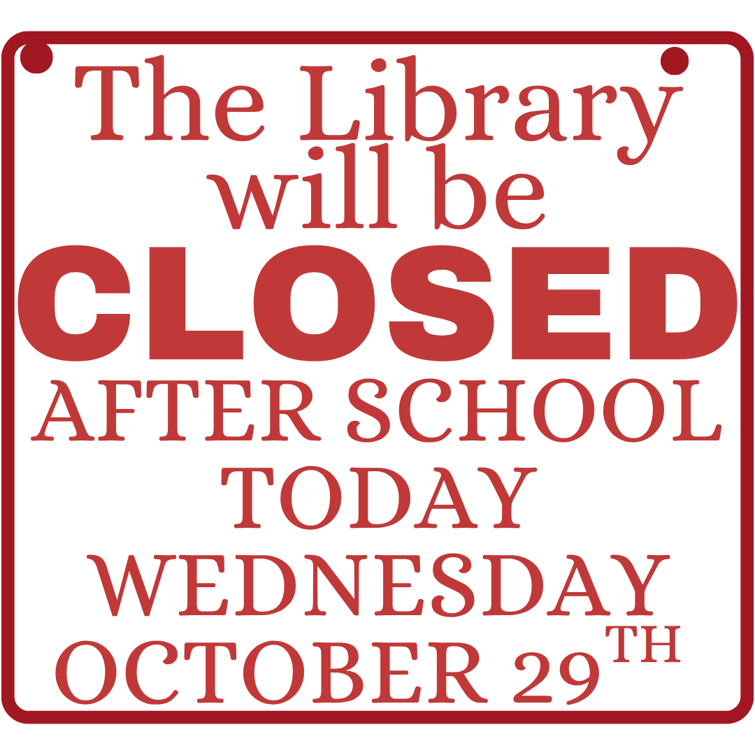 SRTexanLibrary's tweet image. Your #TexanLibrary will be closed after school today. Mrs. Russell will be leaving to present a PD session. 
We will reopen Tomorrow morning at 7:05.  @SamRayburn_HS #pisdREADS