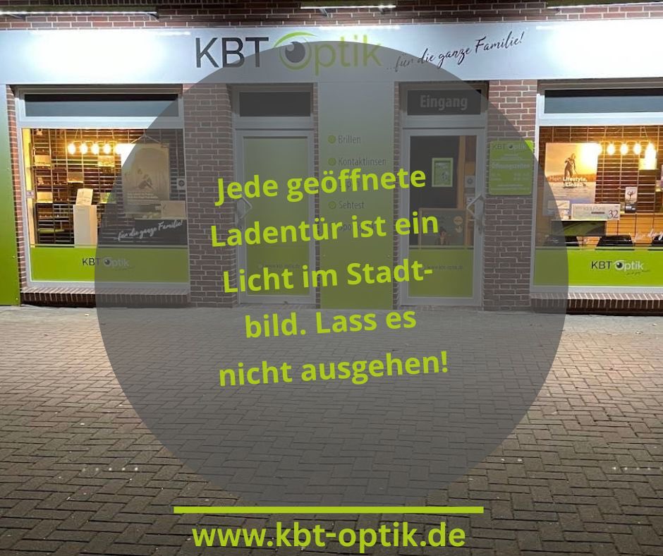 KbtOptik's tweet photo. #kleinelädenandiemacht #ichkaufgernvorort #inhabergeführtegeschäfte #kbtoptik #südbrookmerland https://t.co/vp5sDwKJEj