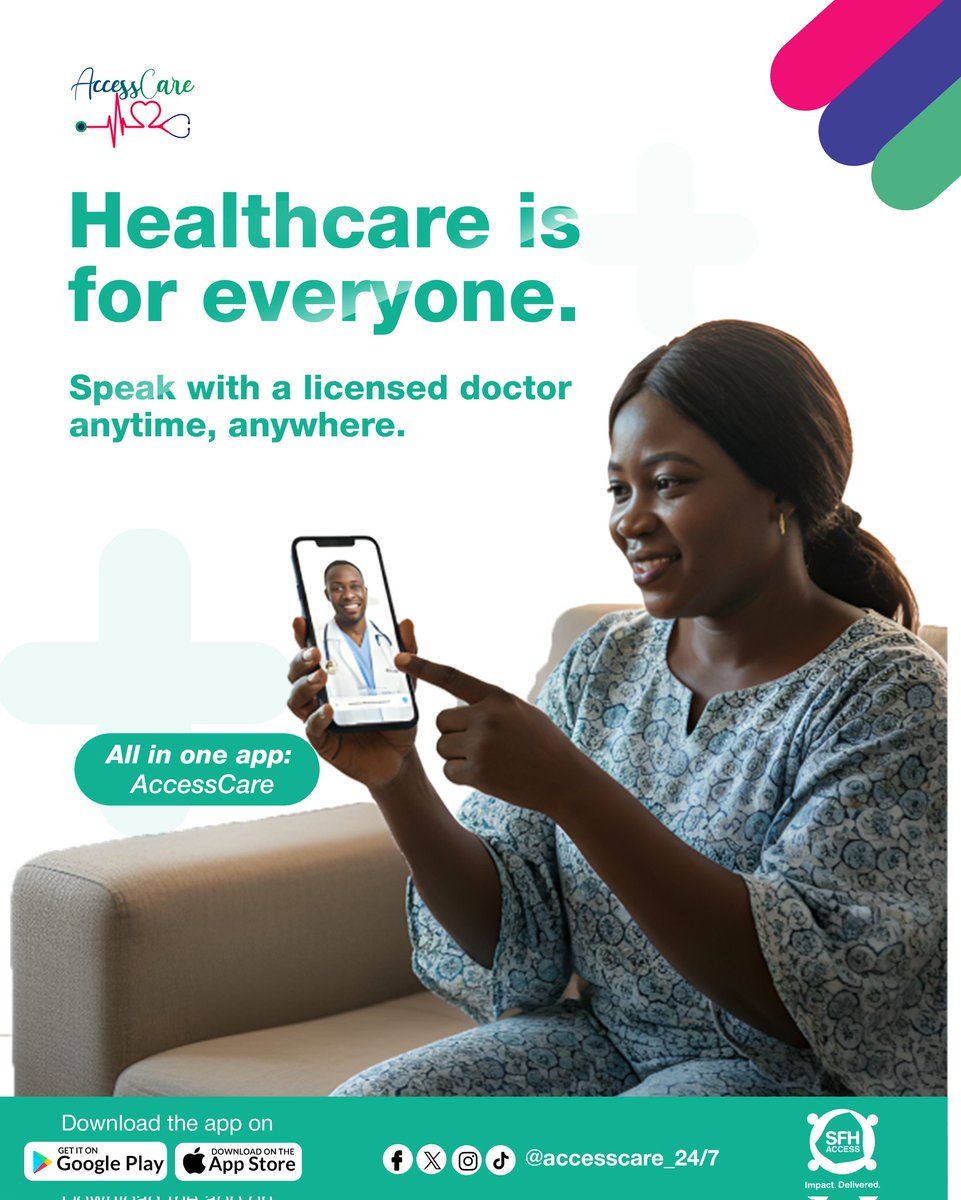 Your health deserves easy access. 💚

With AccessCare, you can speak to a licensed doctor anytime, anywhere from your phone.
Because quality healthcare should be for everyone. 

👉🏽Click the link in bio to download the app today!

#AccessCare #SFHAccess #explore #Telemedicine
