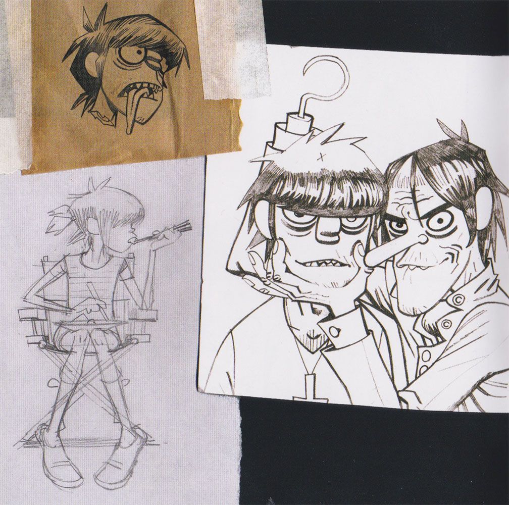 one of my biggest inspirations since the 90's has been <a href="/JamieHewlett/">Jamie Hewlett</a> .. some epic Noodle drawings: