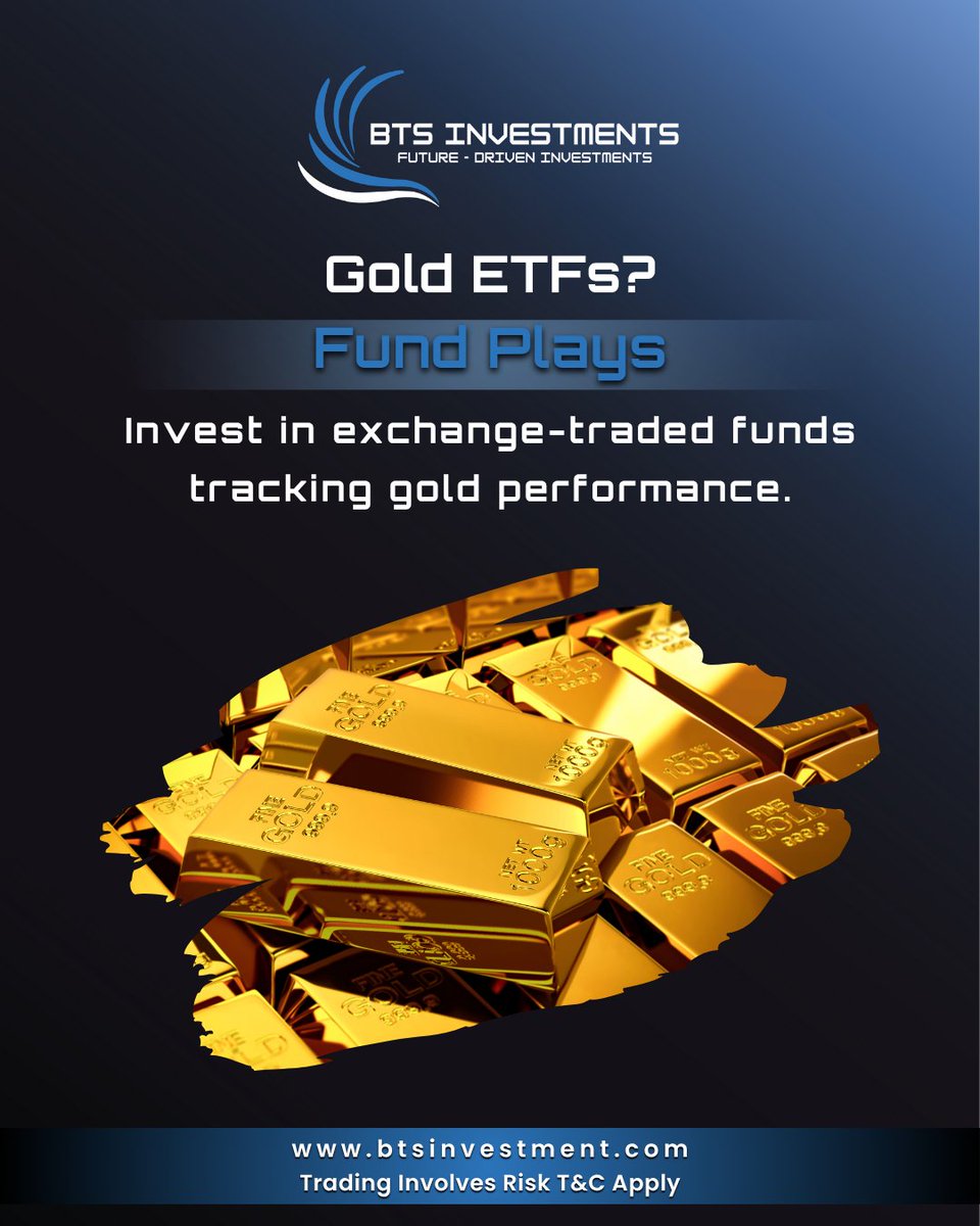 Btsinvestments's tweet image. Explore how ETFs offer investors access to gold performance without physical ownership.

#GoldETFs #SmartInvesting #FundPerformance #BTSInsights #CommodityTrading #BTSInvestments