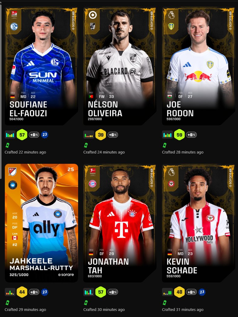 As usual -  supported by <a href="/s_probabilities/">SorareProbabilities</a> crafting tool.

What a joy to work with!