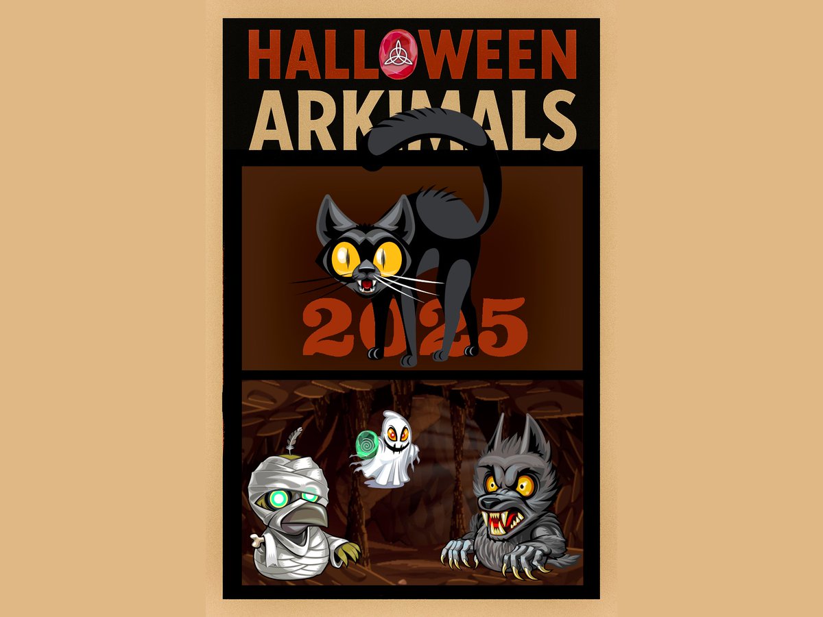 Oscarrose99's tweet photo. 🎃 Halloween has arrived in the #Arkimals realm!
From Oct 24 – Nov 24, the spooky season takes over 👻
Hunt down Mummy Eagles and Werewolf Canines
Gather Witchcraft Stones filled with mystery
Hatch wisely, play smart, and chase those Jackpots!
Follow @wavesducks
🌐 https://t.co/vZGRfoV2no
💬 https://t.co/cUeSNZChu6