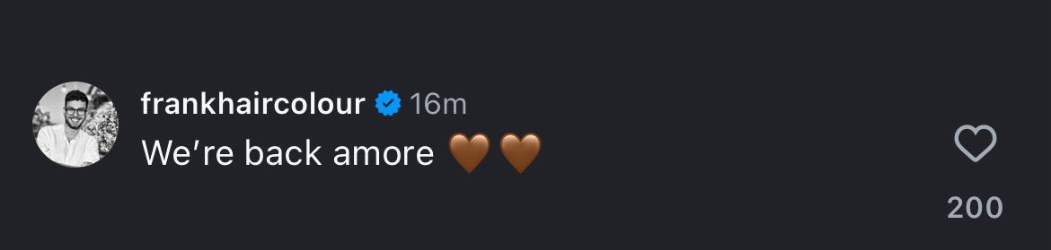 Not a wig = confirmed