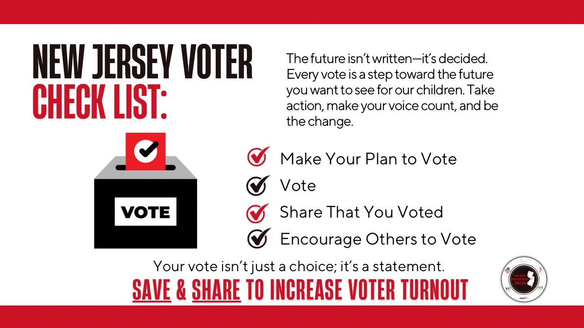 When we show up, our values show up too. 🗳

Want to help more New Jersey voters participate? NJ Parental Rights Coalition has made it easier for you to help boost voter participation in New Jersey!

See replies for quick steps to make a difference. ✅

Voting is better when
